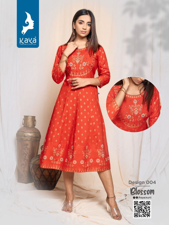 Kaya Blossom New Designer Ethnic Wear Anarkali Kurti Collection